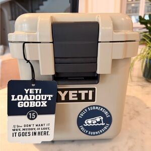 YETI Loadout GoBox 15 in Tan, New with Tags